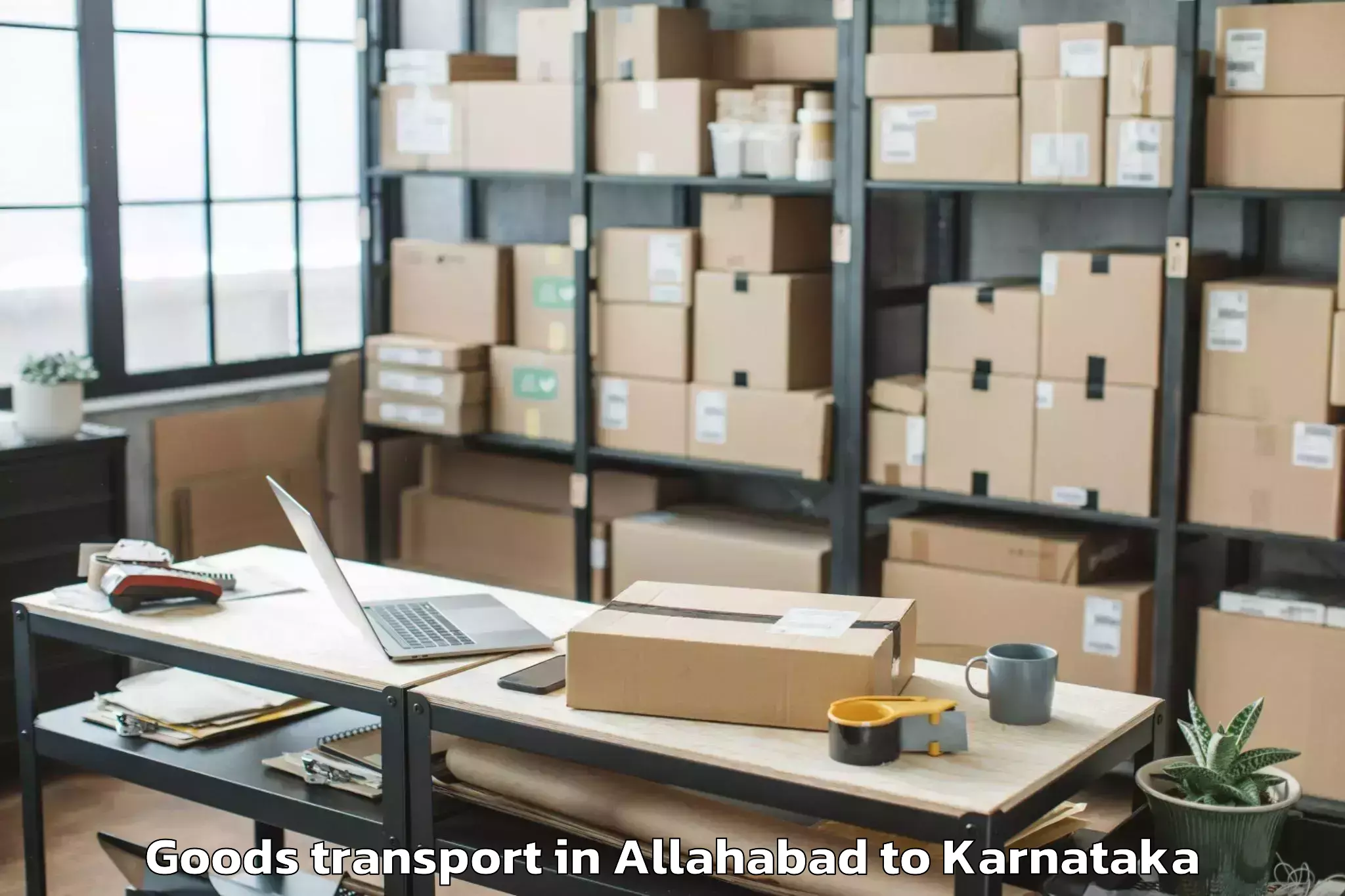 Efficient Allahabad to Karnataka State Law University Goods Transport